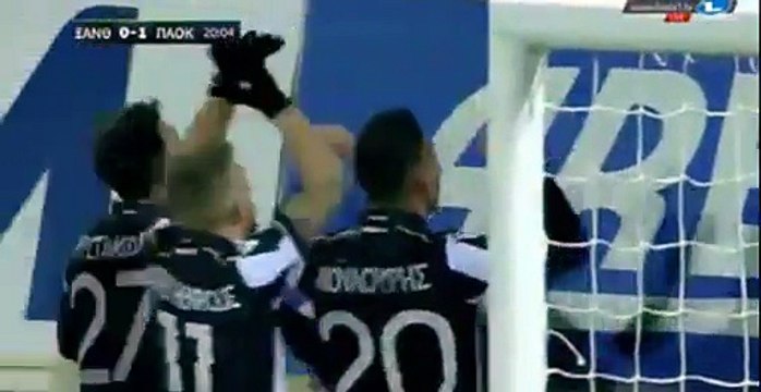 Γκολ Μυστακίδης 0-1 Ξάνθη - ΠΑΟΚ 08 02 2017