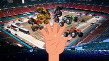 Finger Familly Monster Truck Stunt | Monster Truck Videos For Kids | Monster Trucks For Children