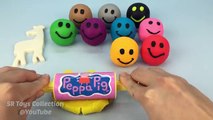 Play and Learn Colours with Play Dough Smiley Face Zoo Animal Molds Fun & Creative for Kids