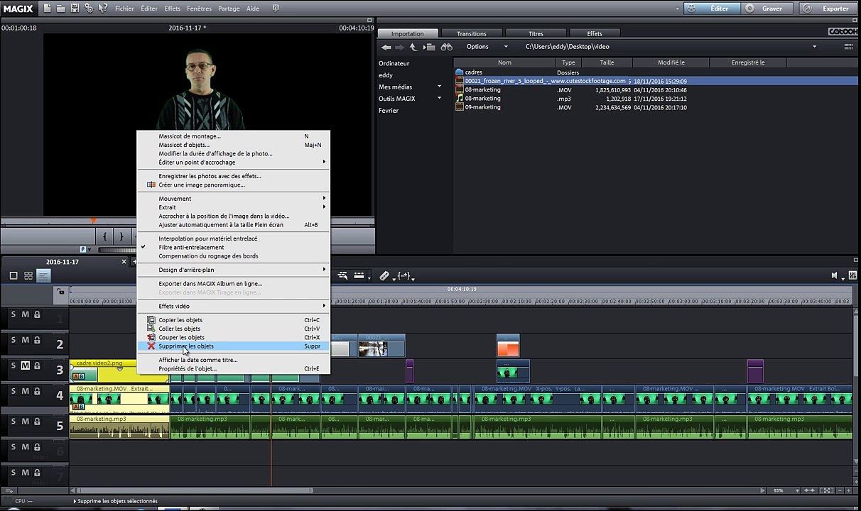 TUTO 2017 Magix Video Deluxe grouper dégrouper