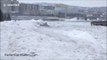 Impressive 'icy wave eruptions' and ice dunes on Lake Superior