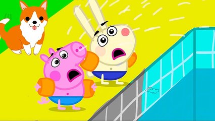 Coloring Pages Peppa Pig Swimming. Peppa Coloring Book #45