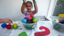 Learn Numbers SUM 1-10 for toddlers in the Slime Baff ! Numbers Counting to 10 with Ball Pit Balls