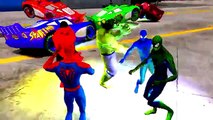 Spiderman Colors and Hulk Colors Epic Boat Party Nursery Rhymes Animated Songs for Children and Kids