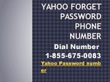 Yahoo mail Password Recovery