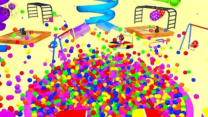 Giant 3D Slides For Children On The Mr Eggie Colorful Playground