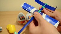 Kinder Surprise Egg Opening unboxing unwrapping HUGE FLIGHT TOYS !! (HD)