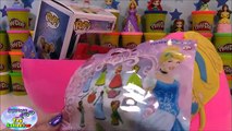 CINDERELLA Disney Princess GIANT Play Doh Surprise Egg Funko Pop Magiclip Fashems SETC