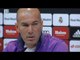 Zidane: "Si el presidente dice que hay obras, hay obras"