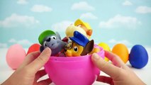 GIANT Paw Patrol Surprise Egg Pup Squirters Play Doh with Chase and Guess the Tsum Tsums Shopkins