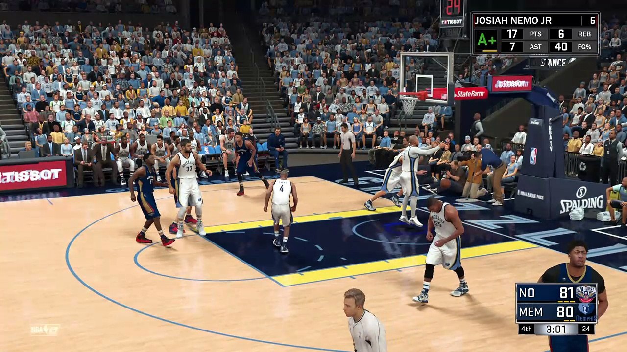 NBA 2K17 Nemo Jr Dunking