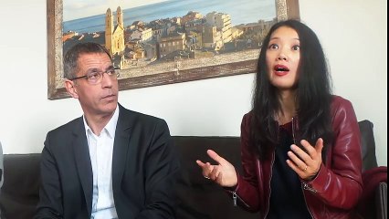 L'ambassadeur de Chine en France à Bastia le 14 Février
