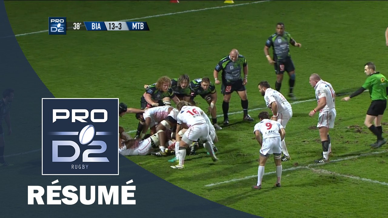 PRO D2 - Résumé Biarritz-Montauban: 34-10- J20 - Saison 2016/2017
