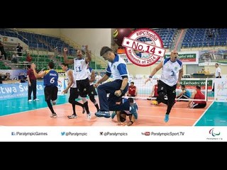 No. 14 Brazil men's sitting volleyball team beating Iran at the World Championships