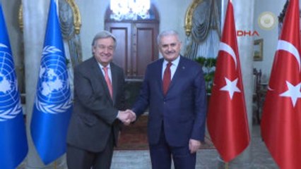 Başbakan Yıldırım BM Genel Sekreteri Guterres Ile Görüştü