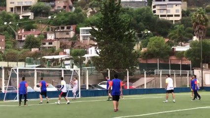 Casi, casi gol de Pedro...Partido solidario - 09 de Febrero
