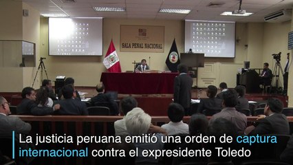 Perú ofrece recompensa por expresidente Toledo