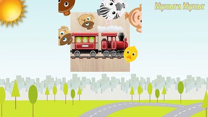 Transport for kids - Police car, ambulance, school bus - Vehicles : Puzzle for children