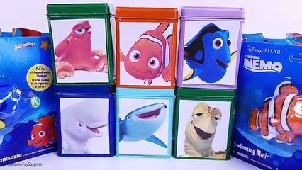 Finding Dory DIY Cubeez Blind Box Play-Doh Toy Surprise Learn Colors! Swiggle Fish Swimming Minis