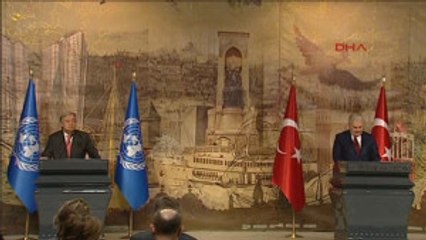 Başbakan Yıldırım BM Genel Sekreteri Guterres Ile Görüştü