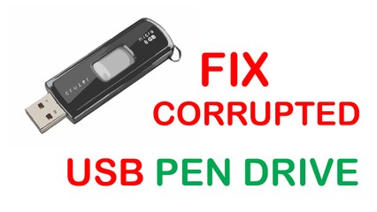 How to Fix corrupted usb pen drive