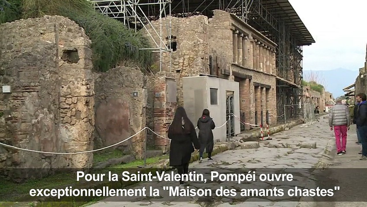 Pompéi dévoile un baiser romain pour la Saint-Valentin