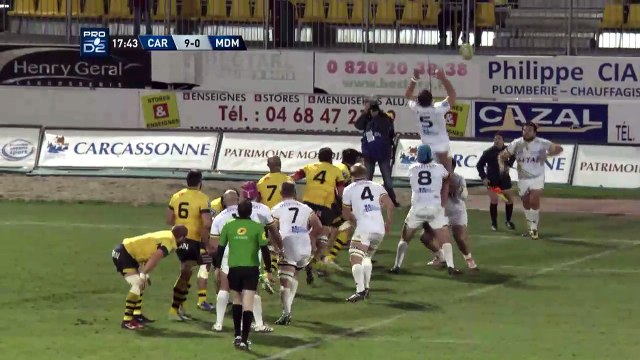 SITE OFFICIEL STADE MONTOIS RUGBY - ESSAI 1 D. MALAFOSSE - USC vs SMR