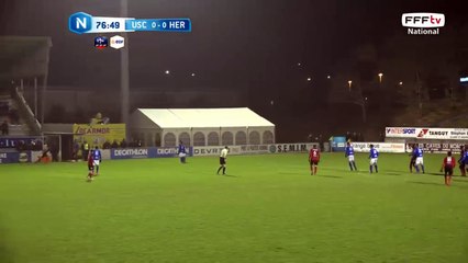 Coup franc suivi d'un cafouillage dans la surface