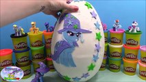 MY LITTLE PONY Giant Play Doh Surprise Egg TRIXIE LULAMOON - Surprise Egg and Toy Collector SETC