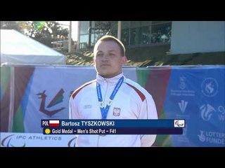 Men's shot put F41 | Victory Ceremony | 2014 IPC Athletics European Championships Swansea