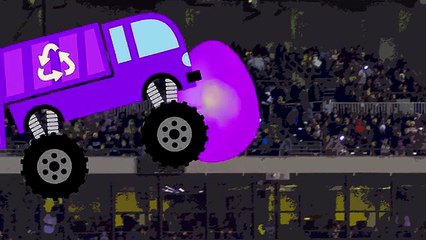 Garbage Trucks for Kids | Surprise Eggs Learning Colors | Monster Truck Colour Video for Children