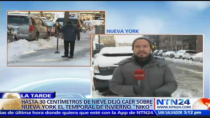 Al menos 2.400 personas trabajan en la recolección de nieve en las calles de Nueva York tras paso de la tormenta ‘Niko’