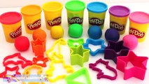 Learn Colors with Play Doh Modelling Clay Rainbow Shapes Creative Fun for Kids RainbowLearning