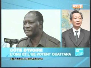 28 Novembre 2010:Le President de la CEl Yssouf Bakayoko livrait les resultats de la présidentielle