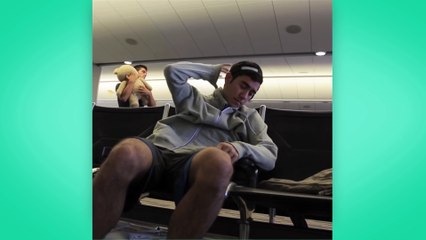 Goofing around in the Airport!