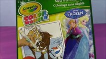 Disney Frozen Crayola Color Wonder Magic Light Brush! Paint Anna Elsa and Kristoff! TOY REVIEW