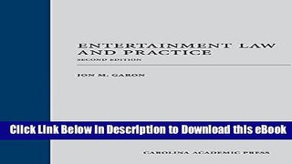 [Read Book] Entertainment Law and Practice, Second Edition Mobi