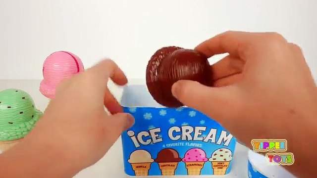 Ice Cream Cones Playset for Kids | Learn Colors