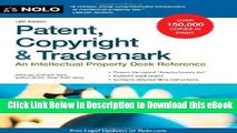 [Read Book] Patent, Copyright   Trademark: An Intellectual Property Desk Reference Kindle