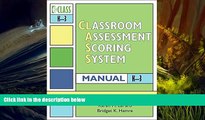 PDF  Classroom Assessment Scoring System (Class) Manual, K-3 (Vital Statistics) Robert Pianta