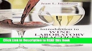 Read Book Introduction to Wine Laboratory Practices and Procedures Full Online