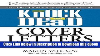 EPUB Download Knock  em Dead Cover Letters: Cover Letters and Strategies to Get the Job You Want