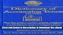 [Read Book] Dictionary of Accounting Terms (Barron s Dictionary of Accounting Terms) Kindle