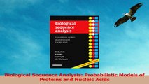 Biological Sequence Analysis Probabilistic Models of Proteins and Nucleic Acids