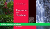 PDF  Grammar for Teachers: A Guide to American English for Native and Non-Native Speakers Andrea