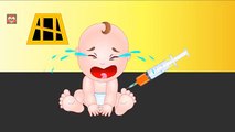 Смешные Little Baby Инъекции в нижней части | Изучение цветов для детей младшего возраста с Baby Doll