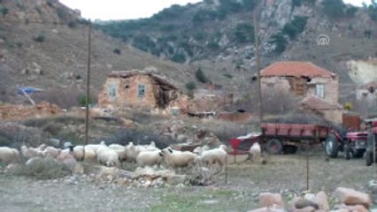 Depremin Yaşandığı Tuzla Köyünde Yıkılan Evler