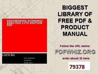 engineering economic analysis 11th edition pdf