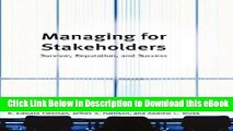 [Read Book] Managing for Stakeholders: Survival Reputation and Success (The Business Roundtable