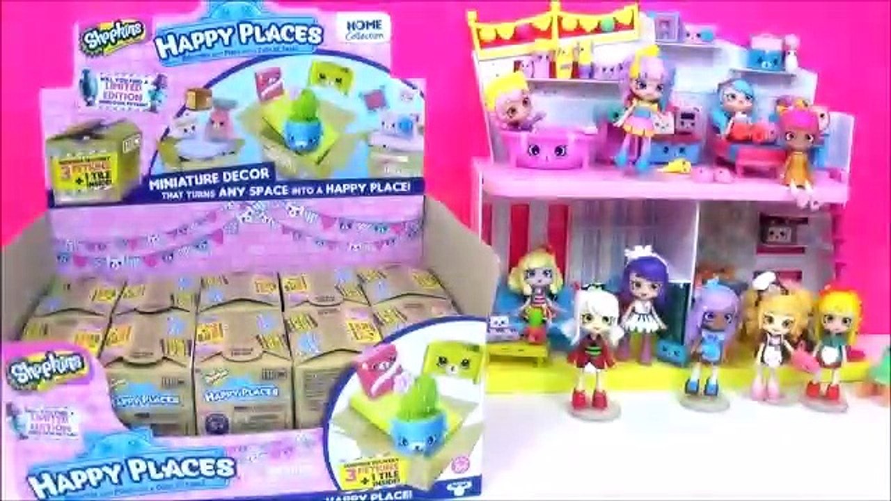 Shopkins Happy Places Toys FULL Case! Kids Surprise Toy Video, Petkins Shopkins Limited Edition Hunt
